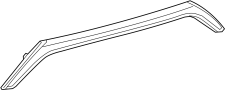 Image of Deck Lid Molding (Upper) image for your 2021 TOYOTA SIENNA Limited Mini Passenger Van
