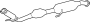 Image of Catalytic Converter (Front) image for your 2016 Toyota Tacoma 2.7L M/T 4WD SR Extended Cab Pickup Fleetside 