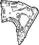 Image of Quarter Panel Extension (Rear, Upper, Lower) image for your 2006 Toyota RAV4   