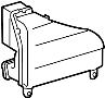 View Drive Motor Battery Compartment Cooling Fan Duct Full-Sized Product Image 1 of 3