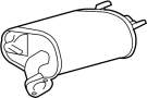 Exhaust Muffler (Rear) image for your Toyota Camry  