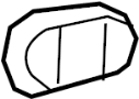 View Exterior Door Handle Cover (Rear) Full-Sized Product Image 1 of 4