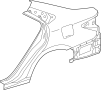 Image of Quarter Panel (Right) image for your 2007 TOYOTA CAMRY