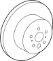 View Disc Brake Rotor (Rear) Full-Sized Product Image