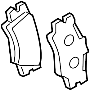 View Disc Brake Pad Set (Rear) Full-Sized Product Image