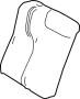 Image of Seat Back Cushion Cover (Rear) image for your 2014 Toyota FJ Cruiser   