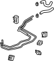 Image of Hose and tube Assembly. Pipe SUB - Assembly, Water. Pipe, Heater. image for your 2010 Toyota Sienna   