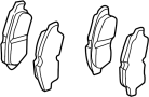 View Disc Brake Pad Set (Front) Full-Sized Product Image