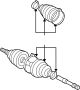 Image of CV Joint Boot Kit image for your 2021 TOYOTA SIENNA