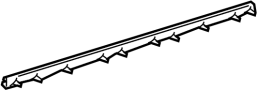 Image of Door Window Belt Weatherstrip (Front) image for your 2024 Toyota RAV4 PRIME   