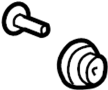 Image of Sliding Door Weatherstrip Clip image for your Toyota