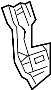 Image of Body C-Pillar Bracket (Lower) image for your 2005 TOYOTA SIENNA WAGON, 5-DOOR, XLE