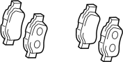 View Disc Brake Pad Set (Rear) Full-Sized Product Image