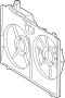 Image of Engine Cooling Fan Shroud image for your 2017 TOYOTA SIENNA XLE Mini Passenger Van 3.5L  AWD