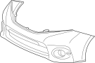 Image of Bumper Cover (Front, Upper) image for your 2013 Toyota Matrix   