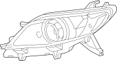 Image of Headlight Assembly (Right) image for your 2015 Toyota Sienna   