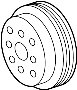 View Engine Water Pump Pulley Full-Sized Product Image