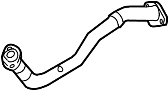 Image of Pipe. Exhaust. Connector. Intermediate. (Front). Exhaust Intermediate. image for your 2014 Toyota Camry   
