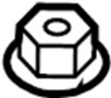 View Suspension Strut Mount Nut (Upper) Full-Sized Product Image