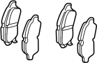 View Disc Brake Pad Set (Front) Full-Sized Product Image