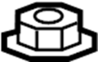 View Suspension Strut Mount Nut (Upper) Full-Sized Product Image