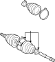 Image of CV Joint Boot Kit (Front) image for your 2005 TOYOTA CAMRY