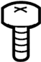 View Roof Luggage Carrier Side Rail Screw Full-Sized Product Image