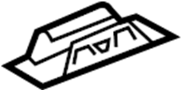 View Roof Drip Molding Clip (Front, Rear) Full-Sized Product Image