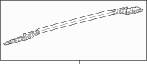 View Roof Luggage Carrier Side Rail Full-Sized Product Image 1 of 3
