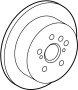 Image of Disc Brake Rotor (Rear) image for your 2017 TOYOTA SIENNA LE Mini Passenger Van