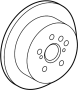 View Disc Brake Rotor (Rear) Full-Sized Product Image