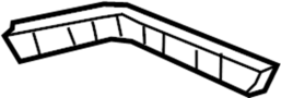 Image of Bumper Guide (Rear, Upper, Lower) image for your 2011 Toyota Matrix 1.8L M/T FWD Base Wagon 