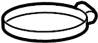 View Engine Air Duct Clamp (Upper) Full-Sized Product Image