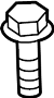 View Suspension Control Arm Bolt (Front, Upper, Lower) Full-Sized Product Image