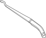 Image of Windshield Wiper Arm (Left, Front) image for your 2012 Toyota Yaris  CE Hatchback 