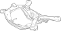 Image of Suspension Subframe Crossmember (Rear) image for your 2007 Toyota Avalon   