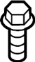 View Suspension Control Arm Bolt (Front, Upper, Lower) Full-Sized Product Image
