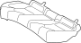 Image of Seat Cushion Pad (Rear, Lower) image for your 2022 Toyota Camry   