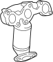 View Catalytic Converter with Integrated Exhaust Manifold Full-Sized Product Image