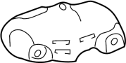 Image of Exhaust Manifold Heat Shield (Upper) image for your 1994 TOYOTA CAMRY WAGON, LE