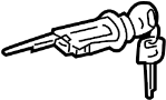 Image of Cylinder. Lock. Key. Ignition.  Ignition Lock Assembly. image for your 2005 TOYOTA CAMRY