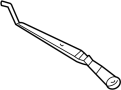 Image of Windshield Wiper Arm (Right, Front) image for your 2009 TOYOTA MATRIX