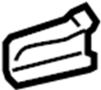 View Clip. Trim. Quarter. Retainer. (Upper, Lower) Full-Sized Product Image 1 of 5