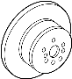 View Disc Brake Rotor (Rear) Full-Sized Product Image