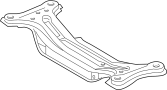 View Suspension Subframe Crossmember (Rear) Full-Sized Product Image