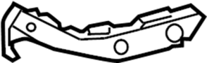 Image of Bumper Cover Support Rail (Front, Upper, Lower) image for your TOYOTA