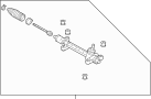 Image of Rack and Pinion Assembly image for your 2002 TOYOTA CAMRY LE 3000CC 24-VALVE DOHC EFI, AUTOMATIC  4-SPEED