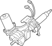 Image of Post Assembly, Electric. Power Steering Assist Motor. Steering Column.  Column Assist. Electric. image for your 2018 TOYOTA PRIUS Three Hatchback