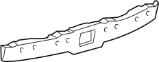 Image of Bumper Impact Absorber (Rear) image for your 2004 Toyota Prius   