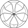 Image of Wheel Cover image for your 2013 Toyota Tacoma   